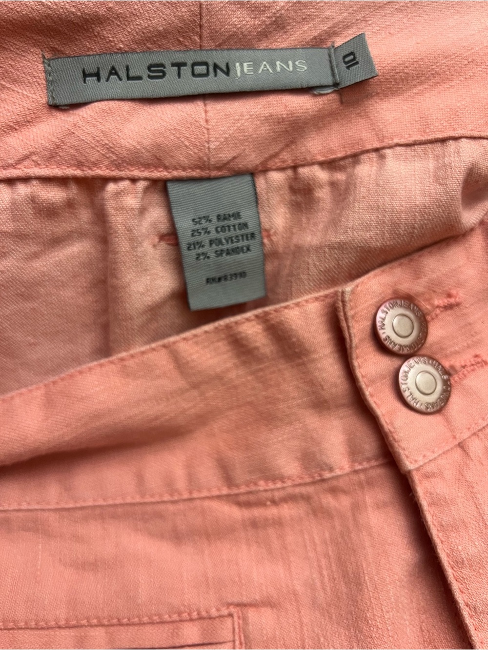 Halston Jeans pink denim skirt, vintage, NWOT - Picture 10 of 15